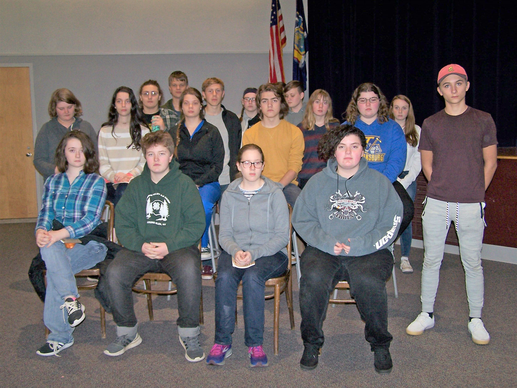 Twenty-eight members of the Trumansburg High School Drama Club will be portraying 70 characters in the presentation of “The Laramie Project” on Dec. 6 and 7 at 7 p.m.